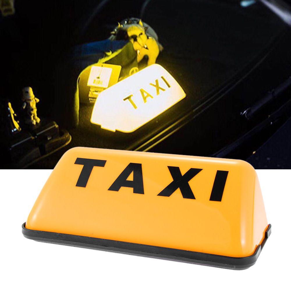Universal COB Adhesive Car Sign Lamp Taxi Sign Cab Roof Top Topper 12V