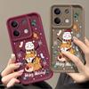 Чехол для телефона Merry Christmas Snowman Elk Print для Xiaomi 13T Pro 11T Poco F6 X6 Redmi Note 13 12 11 Pro 10, мягкий матовый противоударный защитный чехол из ТПУ