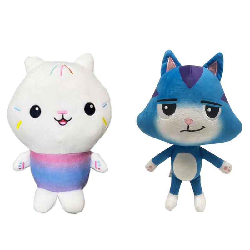 2pcs/lot Gabby's Dollhouse Plush Toy Mercat Mermaid Pandy Paw Cakey Kitty Fairy CatRat Stuffed Animal Plushie Doll Fan Girl Gift