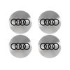 56/60/63/65/68mm Car Tyre Wheel Center Hub Cap Badge Sticker For Audi A4 B7 A7 A6 Sline S3 A8 Q5 Q3 TT Q2L Quattro RS A3 A1 A5