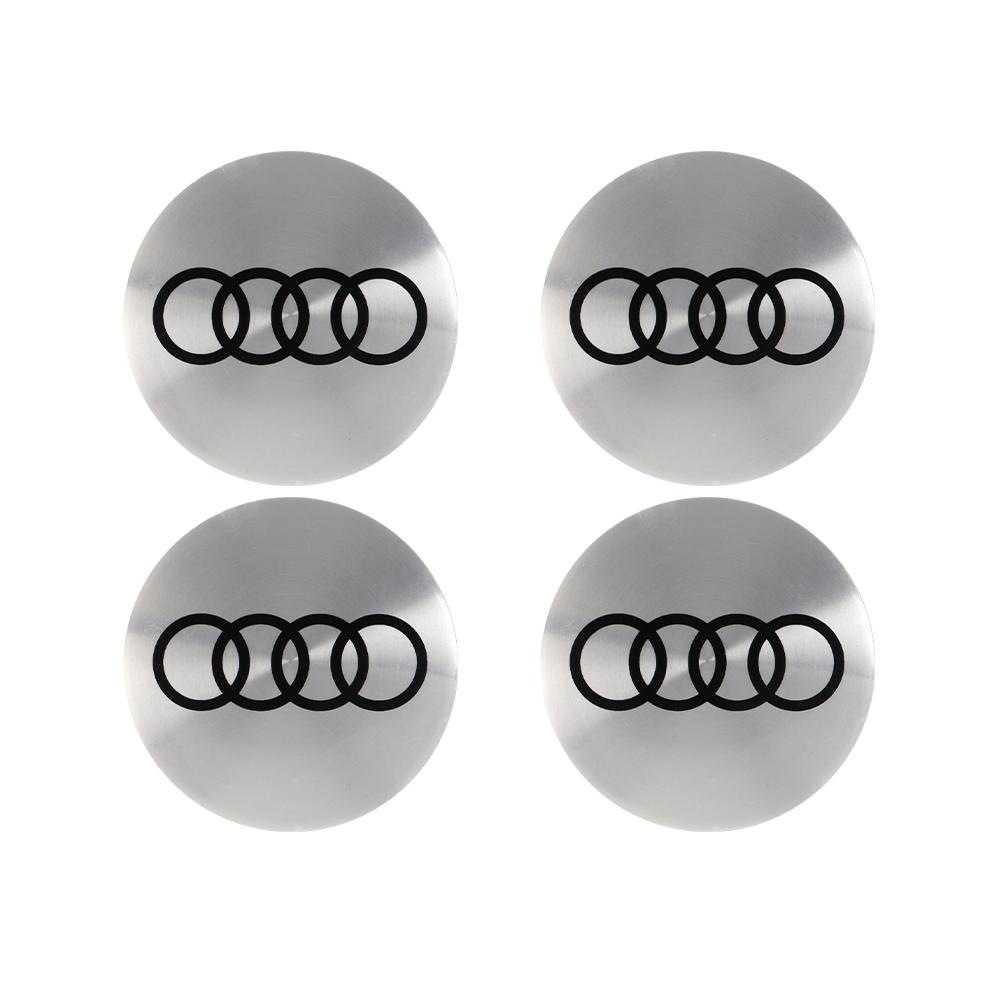 56/60/63/65/68MM Car Wheel Center Hub Caps Tire Rim Cover Sticker For Audi Sline RS A3 A4 B8 8P 8V B6 A5 A6 C7 Q5 C6 A1 Q7 Q3 TT