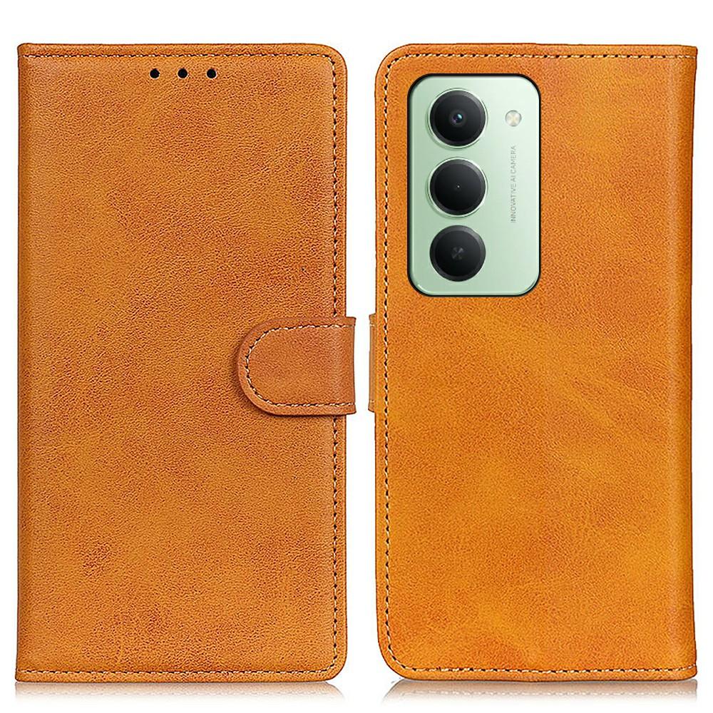 For Xiaomi Redmi 15 4G (EU) (171mm) Case Cowhide Texture Leather Wallet Stand Phone Cover