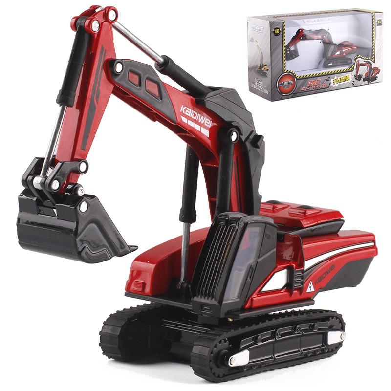 1/87 мини-экскаватор из сплава, модель для детей и взрослых, статическая игрушка Clawer, инженерный автомобиль, имитационная модель автомобиля, коллекция, подарок для детей
