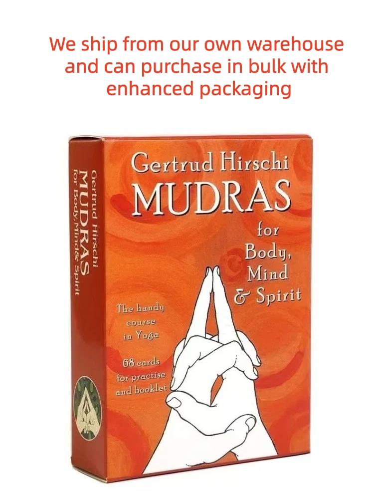 HOT!!! Mudras for Body Mind and Spirit The Handy Course in Yoga With 68 Cards for Practice Cards Tarot Oracle Card Deck