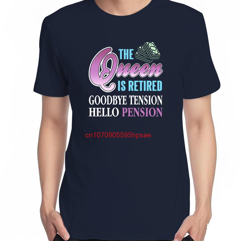 Unisex Cotton Short Sleeve Tshirt The Queen Is A Retired Fashion Graphic Print Summer Shirt For Unisex And Unisex