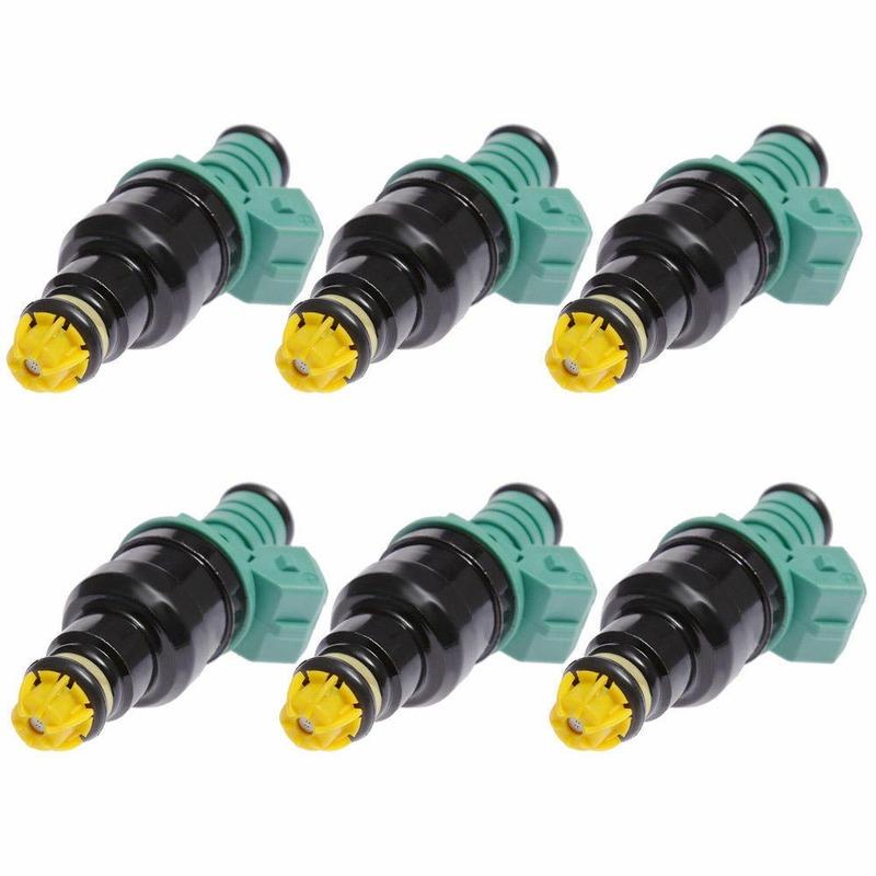 0280150415 SINOCMP 6PCS Fuel Injectors For BMW 323i 325i 525i M3 Flow Matched Car Professional Replacement Parts