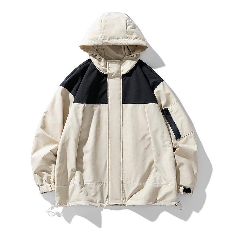 Work Jacket Spring and Autumn New Men's Casual Hooded Jacket Japanese Couple Empty Version Jacket