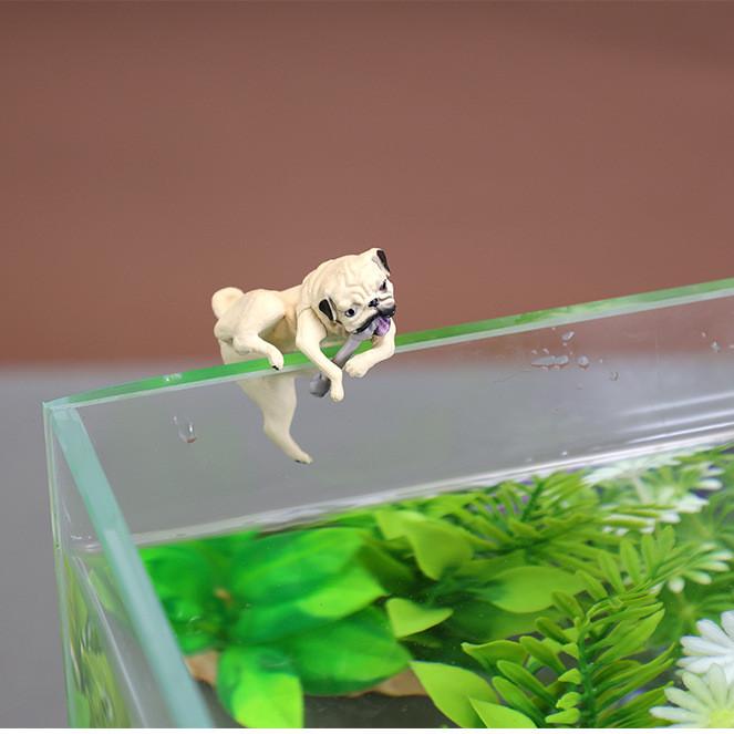 Kawaii Handmade Resin Green Cartoon Frog Animal Figurine Aquarium Flower Pot Decoration Home Decoration