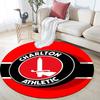 Charlton Athletic FC pattern round rug,Carpet Rug for Living Room Bedroom Playroom ,Non-slip Floor Mat,Holiday Gifts and Birthday Gifts.