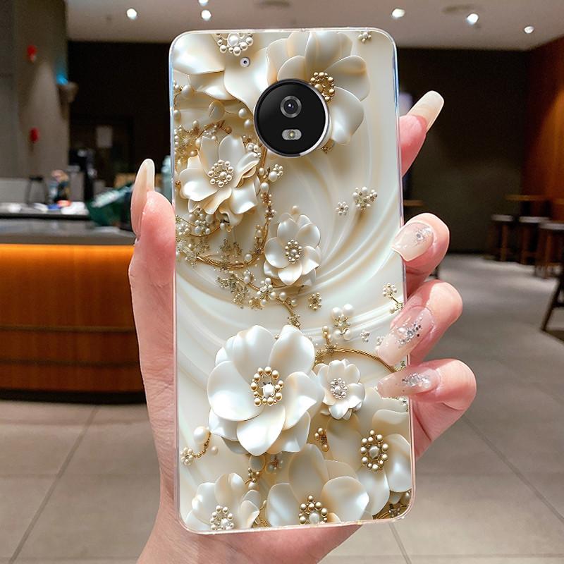 For Motorola Moto G5 Plus Case Clear Luxury Fashion Butterfly Flower Soft TPU Silicone Phone Cover for Motorola G5 Plus G5+ Case