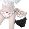 Untied String Panties for Set Plus Cute Crossdressing Adjustable Panties for Crossdressing and Cosplay [Fox Secret] Crossdressers, 2-Piece (Strawberry