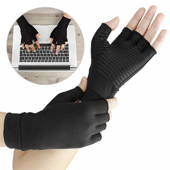 1 пара компрессионных перчаток для поддержки пальцев, облегчения боли в суставах, лечения артрита