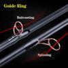 Удочка Высококачественное направляющее кольцо с защитой от ржавчины, 3 секции, удобная ручка, удочка для удочки