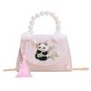 Genderneutral Kids Stylish Shoulder Bag With Cute Panda And Beautiful Details Chain