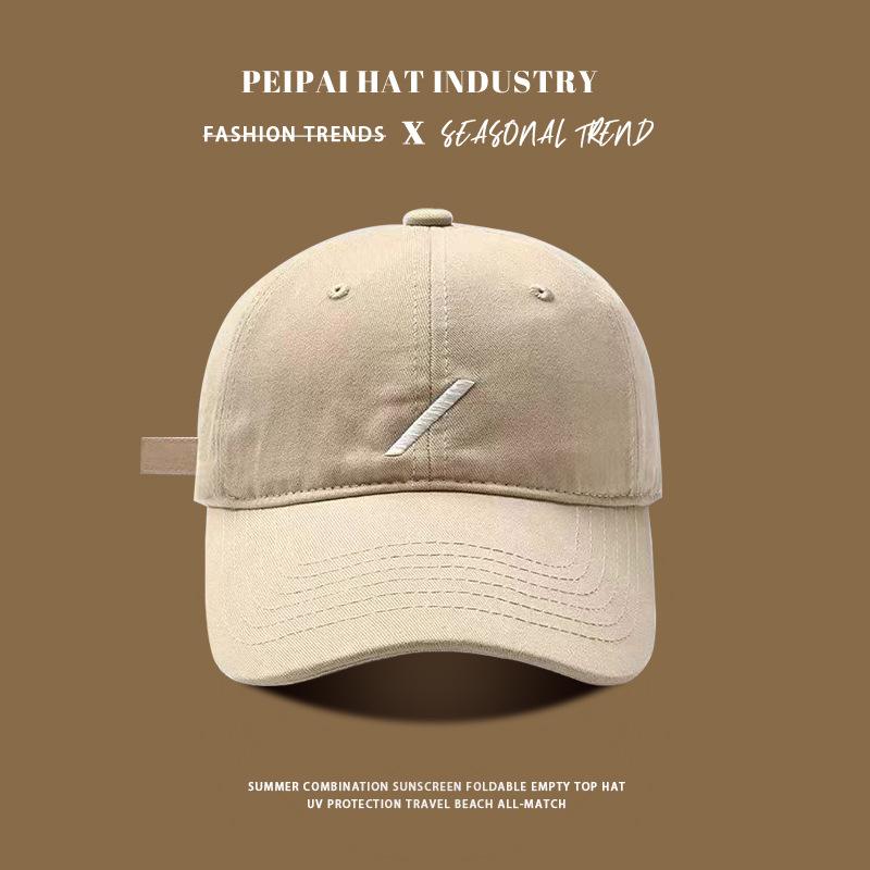 Baseball cap women's spring and summer new face small visor simple casual sports cap men