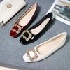 2025 Весна Лето Женские Балетки Элегантные Дамские Модные Брендовые Туфли Женские Большие Размеры 42 Черные Красные