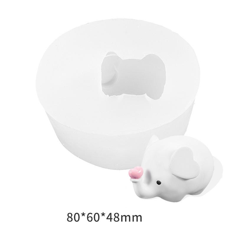 Шаблоны для поделок своими руками Мини 3D мультяшные животные литье формы многофункциональный мягкий силиконовый трафарет для торта декор десерт