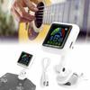 Walfront Aroma Guitar Clip-on Tuner AT-102, 12-Temperament Equal Temperament, USB Rechargeable, Built-in Battery, for Violin and Ukulele, with Chargin