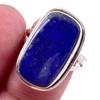Кольцо из чистого серебра 925 пробы с натуральным лазуритом ручной работы S.9 S4o39