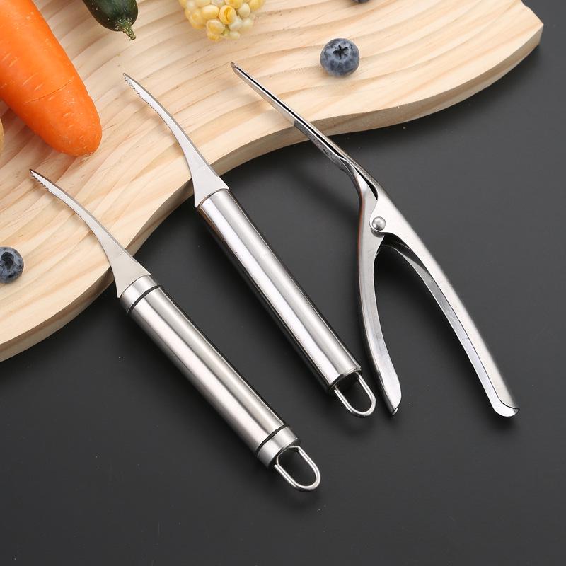 Нож из нержавеющей стали 430 для очистки и отделения прожилок от креветок, для приготовления морепродуктов и блюд в горячем горшочке