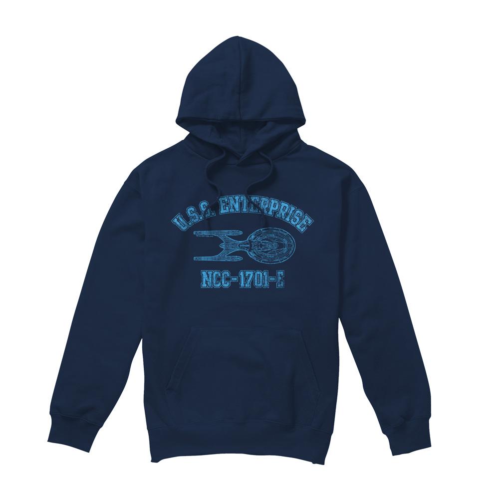 Star Trek Mens Enterprise E Athletic Hoodie