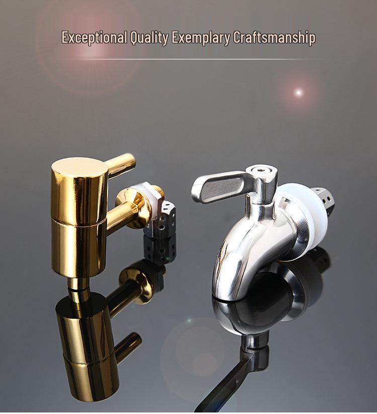 Кран для инфузионной банки из нержавеющей стали 304 с керамическим изливом и медным переключателем клапана