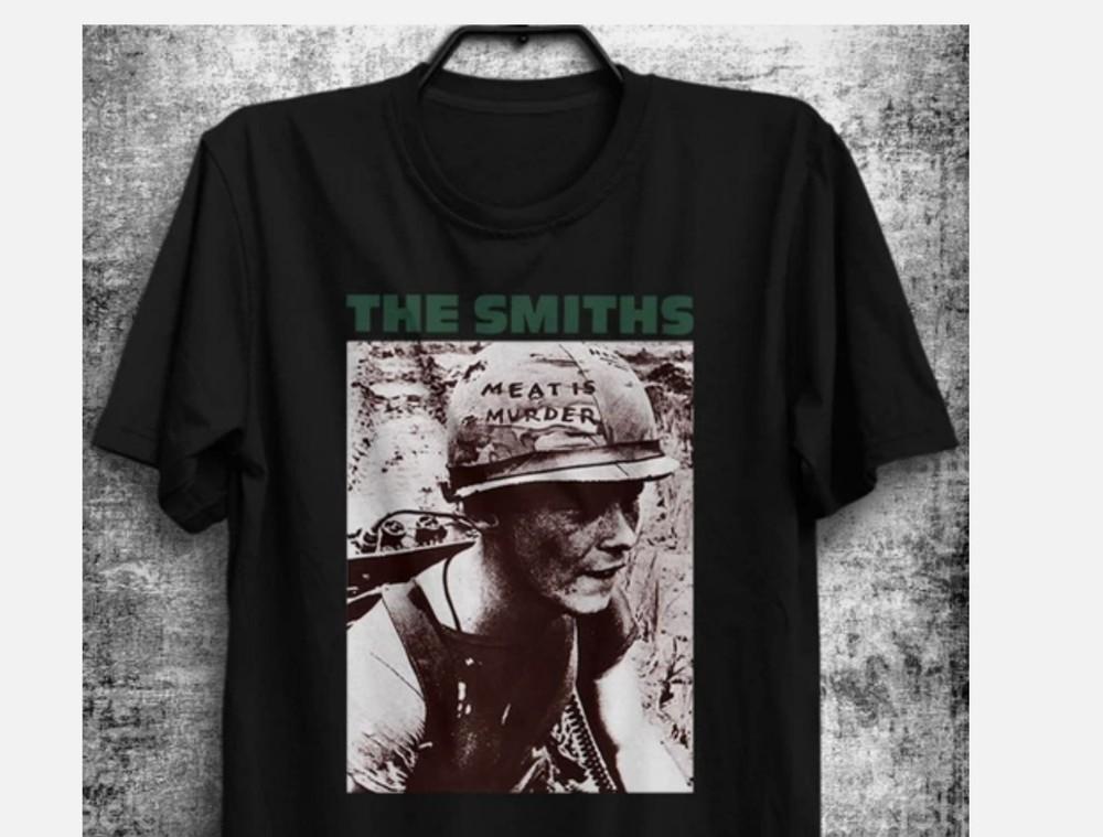 The Smiths Meat Is Murder Album Cover Rock Band Morrissey Johnny Marr T-Shirt Unisex T-Shirt