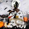 3Pcs Cute Ghost Decorations For Halloween Party Home Shelf Display (Note Size)