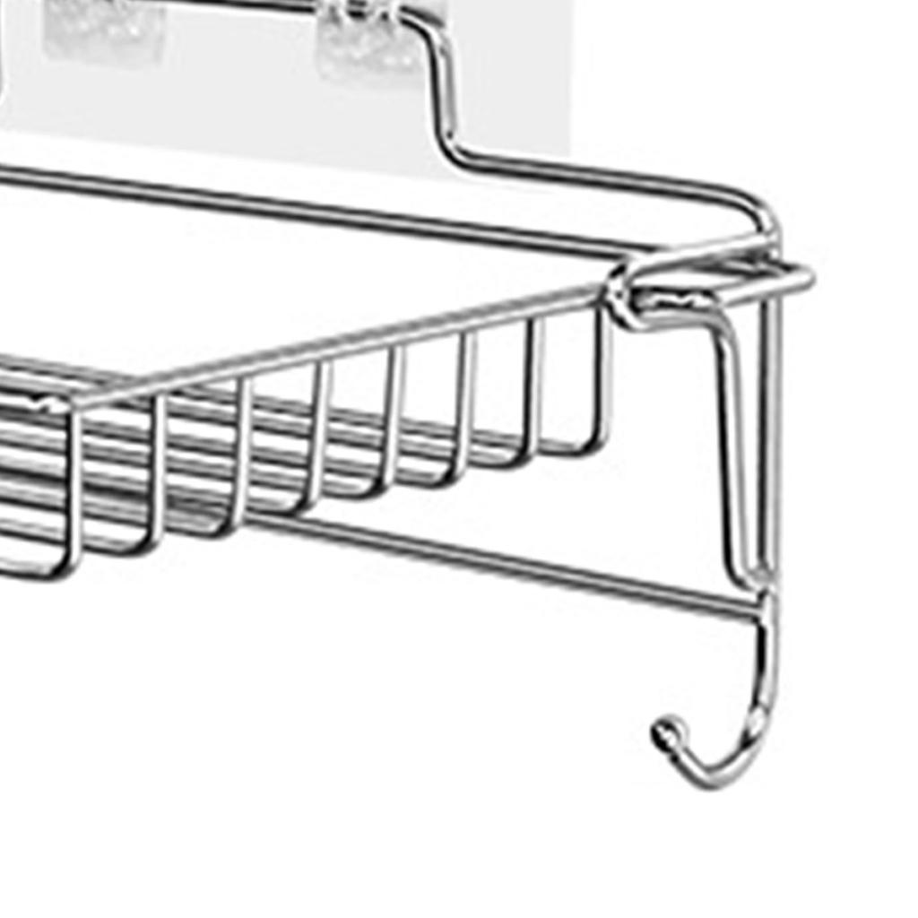 Stainless Steel Soap Bar Holder No Drilling Wall Mounted Adhesive Patch Kitchen Sponge Holder for Bathroom