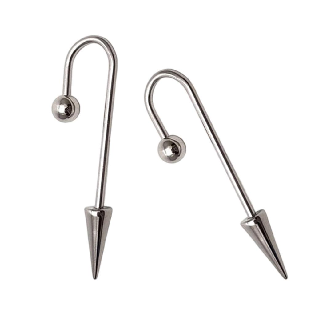 Набор из 3 серег-каффов в панк-стиле в форме буквы U, гипоаллергенная нержавеющая сталь, дерзкие украшения для женщин, подарки на Рождество, день рождения