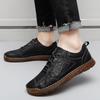 Весенне-осенняя кожаная обувь, мужская обувь из натуральной кожи, большие размеры, мужские дышащие туфли из мягкой кожи с низким берцем и сухожильной подошвой с неглубоким горлом