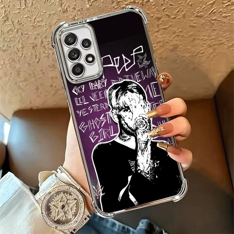 Чехол для телефона Lil Peep Hellboy Love с покрытием для Samsung A17 A07 A37 A57 A16 A56 A15 A55 A14 A54 A13 A53 A26 A36 A25 A35 A24 A34 A23