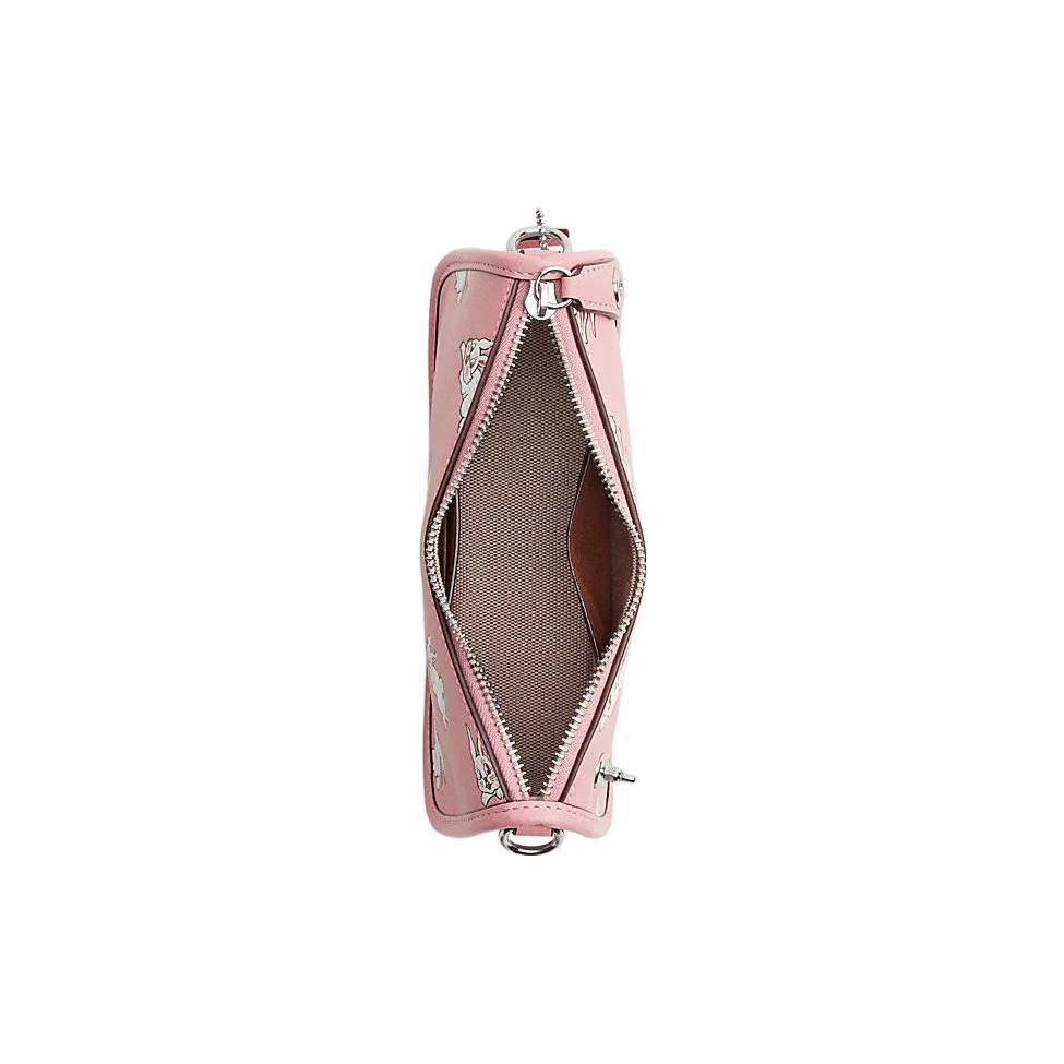 New COACH Baymax Rabbit, Collaboration Swinger Cow Leather Pochette, Shoulder Bag, Handbag, Shoulder Bag Women's CK404-LHVVR