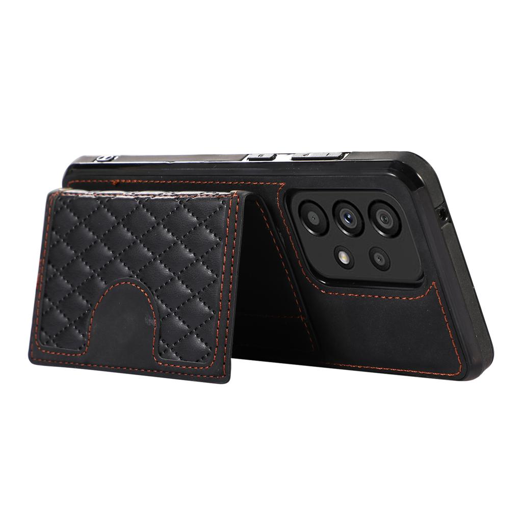 For Samsung Galaxy A13 4G/5G Cell Phone Case Card Holder TPU+PU Leather Phone Shell