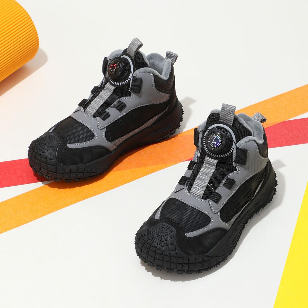 Comfortable fleece warm sports shoes for boys, girls, middle-aged and older children