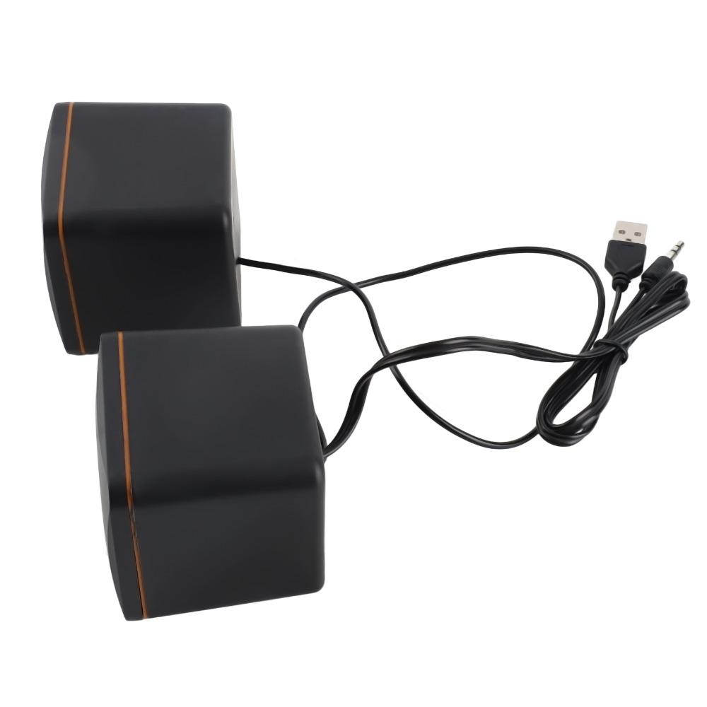 3.5mm Jack Mini Music Speaker Stereo Sound USB Speaker Plug and Play Computer Speaker Smartphones