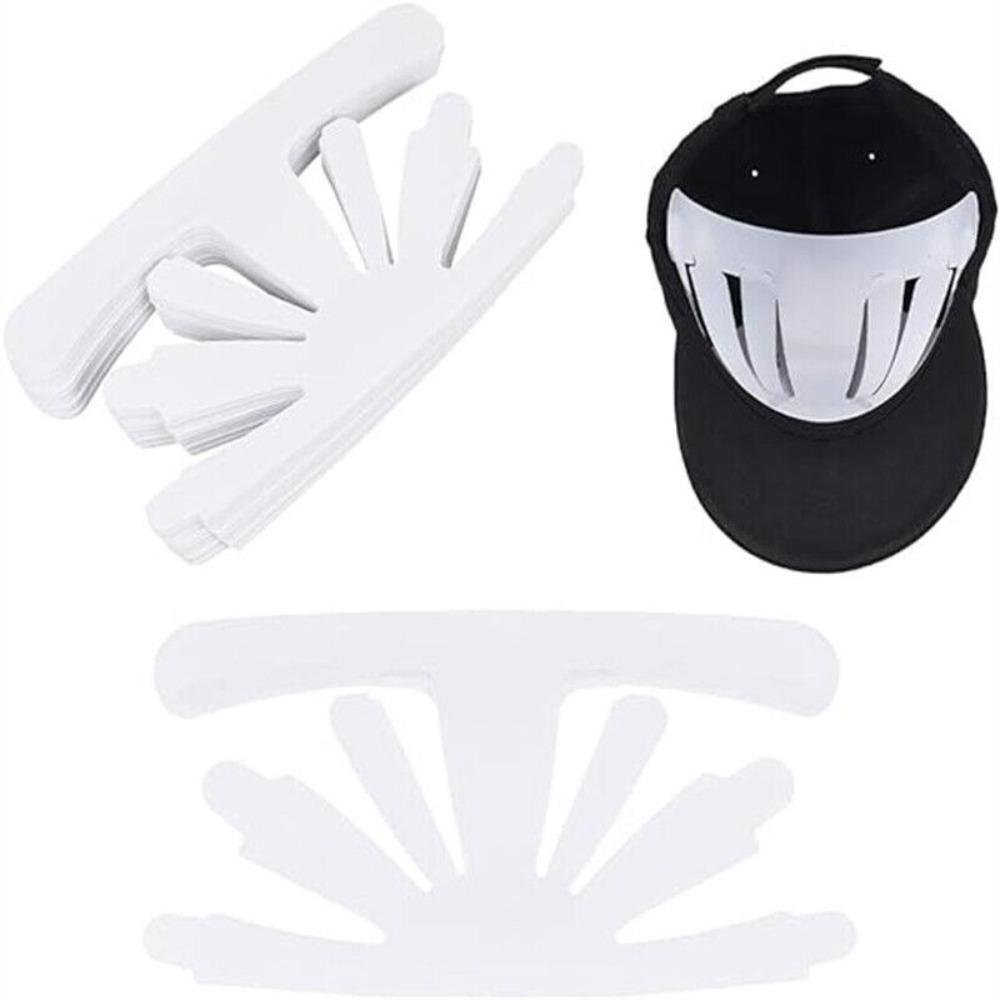 10Pcs White Hat Inner Support Protector Holder Cap Fitter Inserts Portable Hat Insert Caps Liners