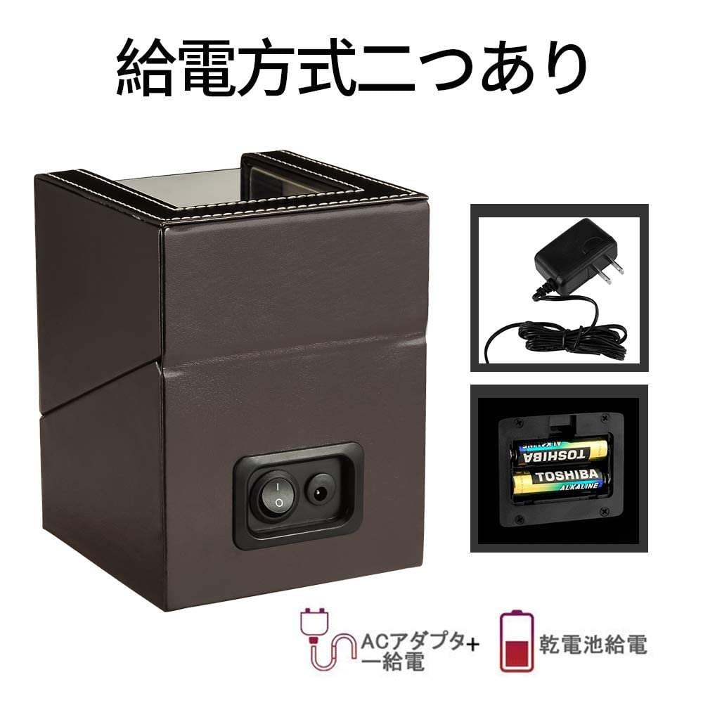 Автоматическая шкатулка для часов Новая автоматическая шкатулка для часов из премиальной полиуретановой кожи Совместима с и Обновление 2023 (Одинарная подзаводка), Кожа, Мужской Женский