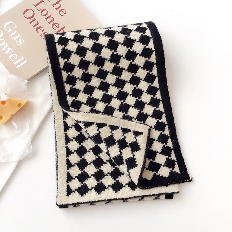 Sub-scarf Women's Autumn and Winter New Versatile Student Knitted Wool Warm Scarf Men's Trend