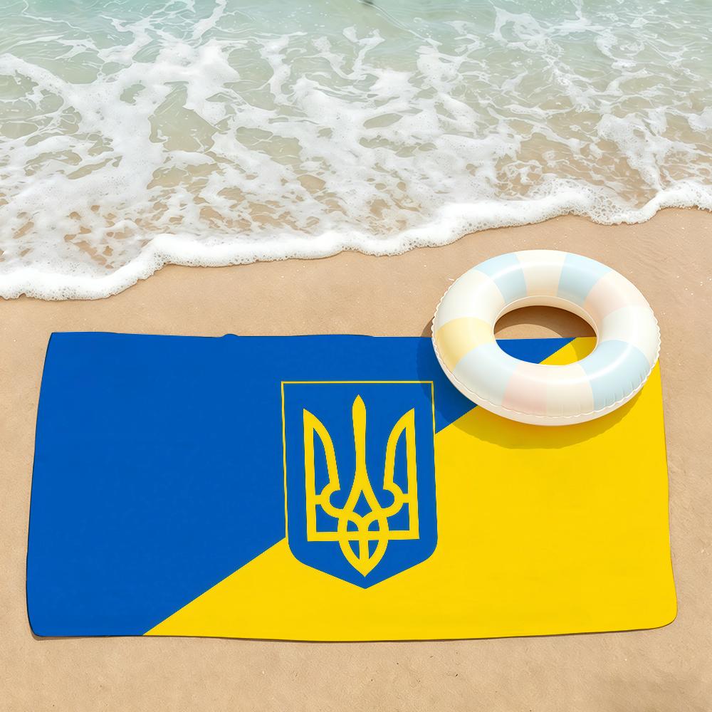 Национальный флаг Украины Полотенце Сушилка Банное Полотенце Подходит Для Легкого Плавания Кемпинга Йоги Пляжа На Улице