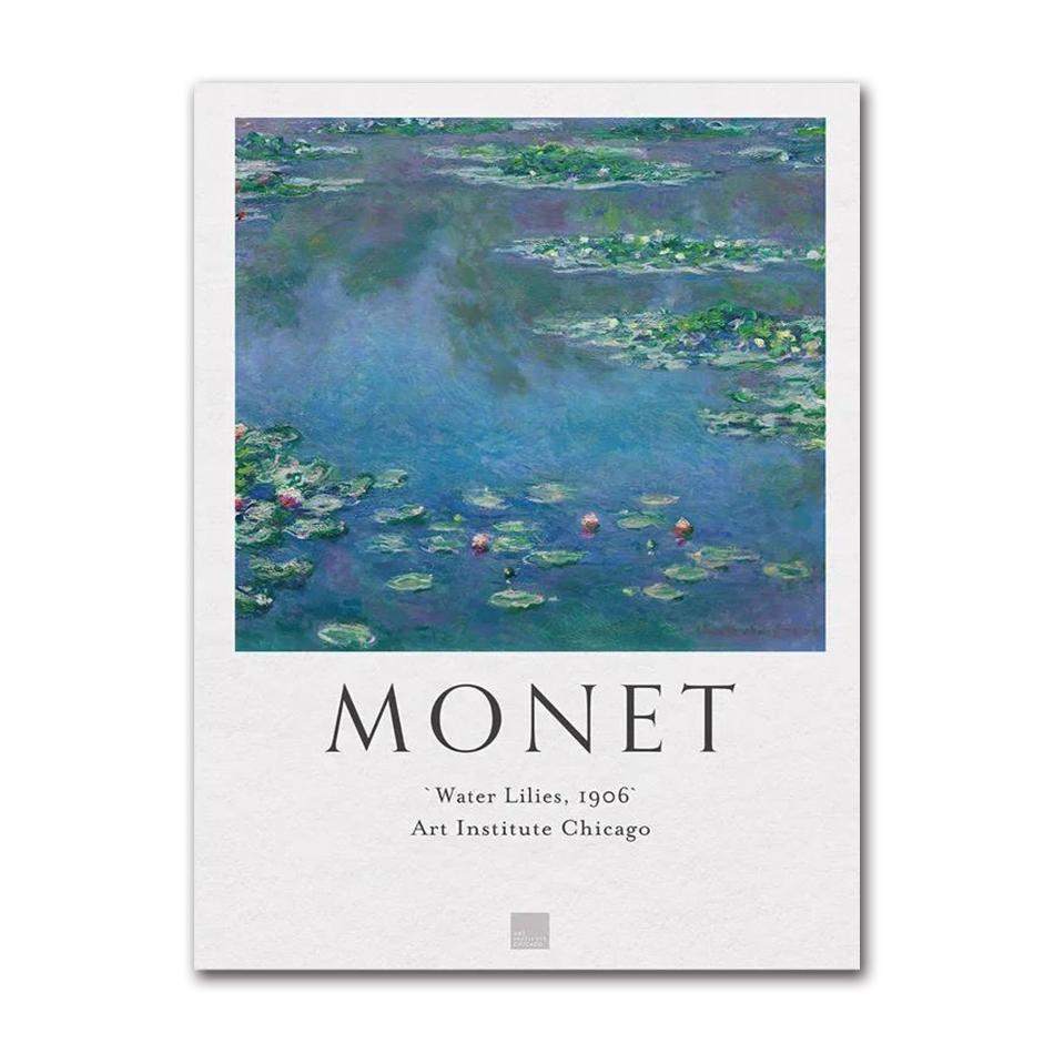 Scandinavian Classic Vintage Wall Art Matisse Monet Fish Garden Water Lilies Poster Prints Home Bedroom Living Room Decoration
