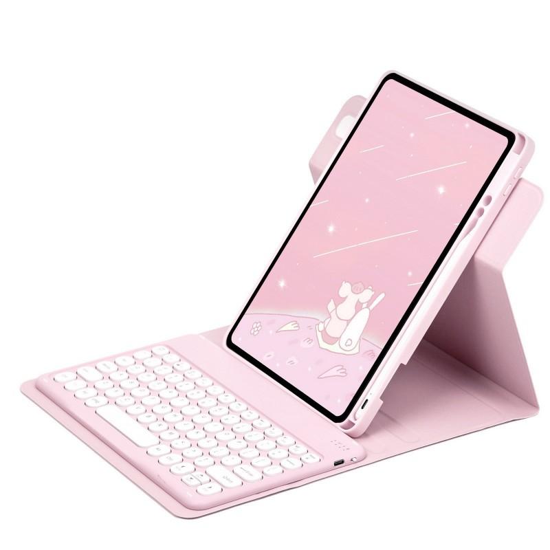 Rotating Acrylic IPad 10th Gen 10.2 Inch Case With Pen Slot Magnetic Bluetooth Keyboard Folio Cover