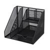 Desktop Metal File Rack Basket: Multi-layer Vertical Storage Box for Desk Management and Document Organization.