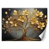 Wallpaper Golden Tree Abstract