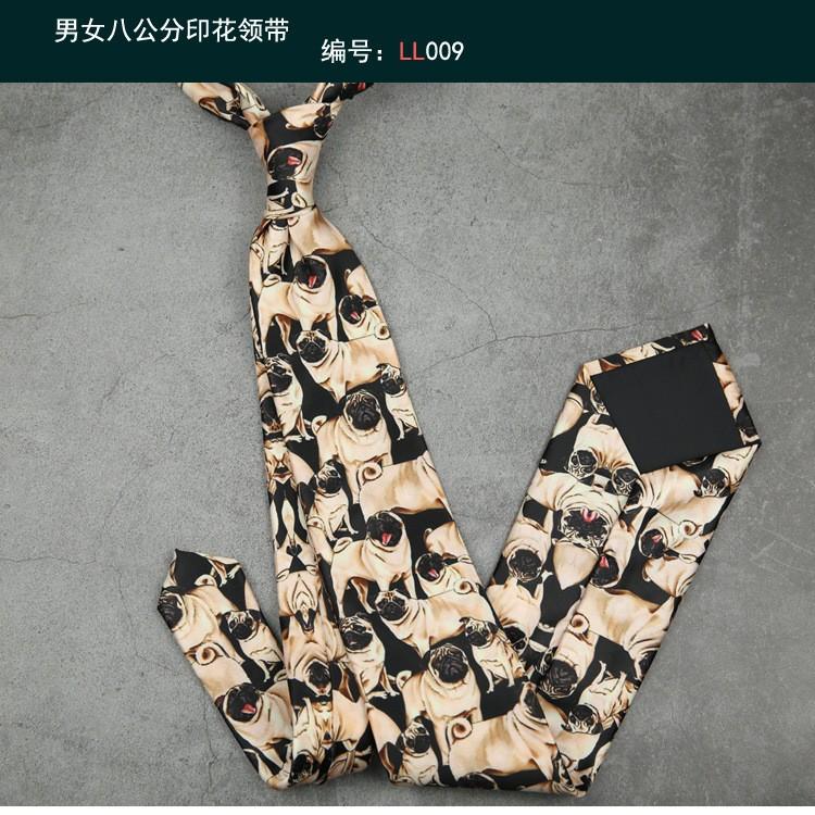 Галстук 8 см с персонализированным принтом, завязанный вручную