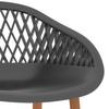 5 Piece Bar Set in Black and Gray