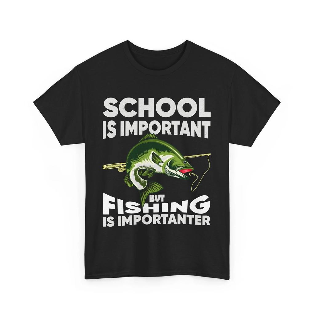 Fishing Shirt, School Is Important But Fishing Is Importanter Tee, Fisherman Tee
