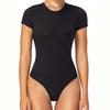 Crew Neck Sleeveless Bodysuits for Women, Racerback Halter Neck Tank Tops Sharp Leotard Sexy Shapewear