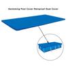 Rectangle Pool Cover Waterproof PE Foldable Inflatable Pool Cover for Aboves Ground Pool Family Pool Cover Outdoor Paddling