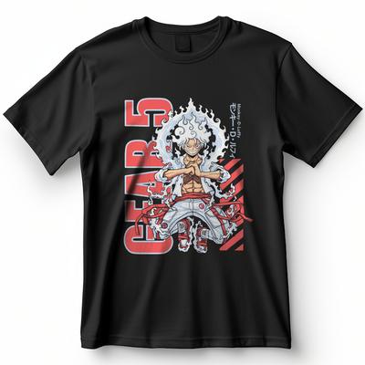 Летняя футболка Ника Луффи Gear5 ONE PIECE Мужская Женская Харадзюку Винтажная С коротким рукавом Оверсайз Повседневная Фитнес Удобная Y2k Топ